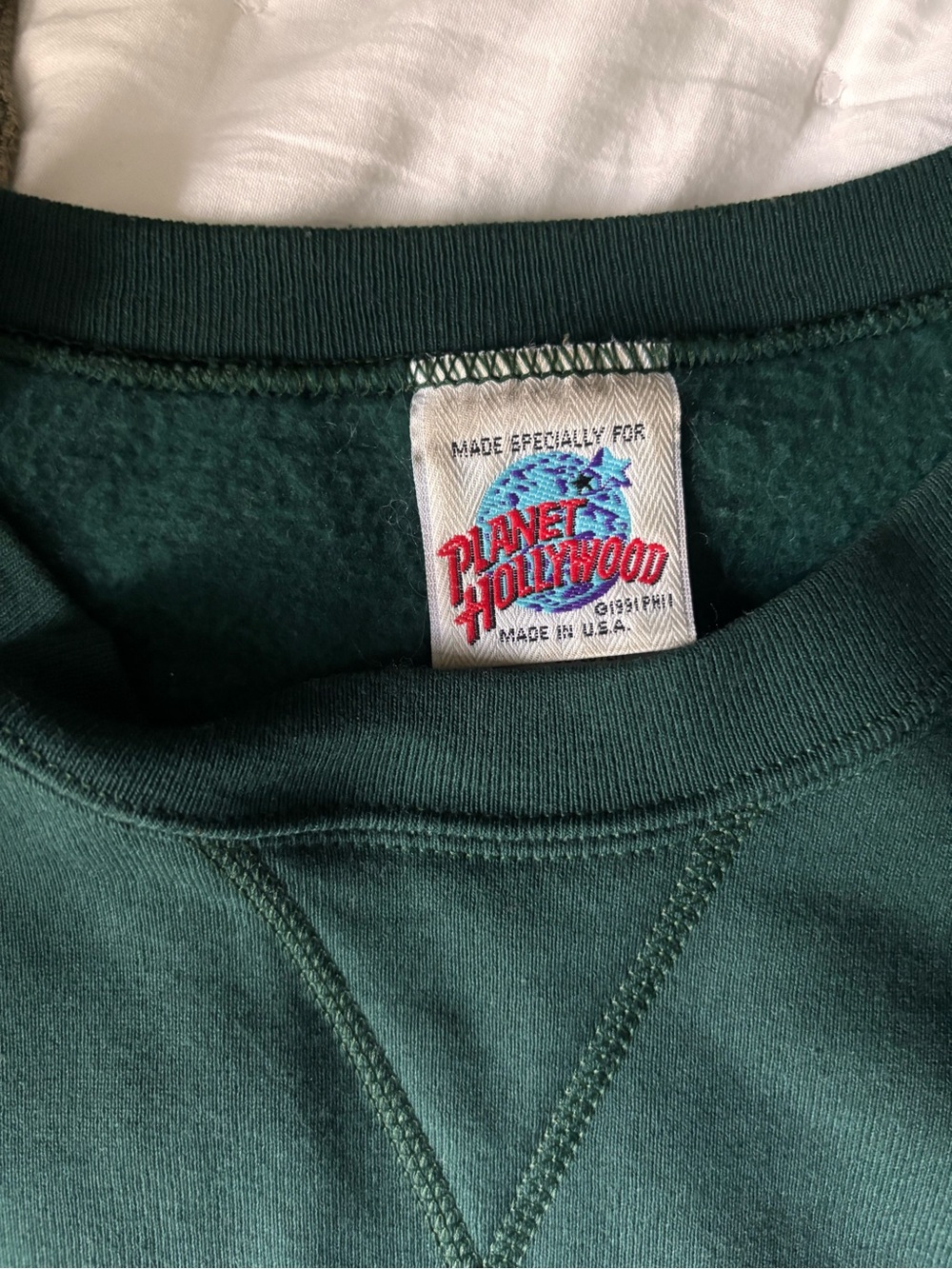 Las Vegas Graphic Crewneck Sweatshirt - Forest Green - Picture 5 of 5